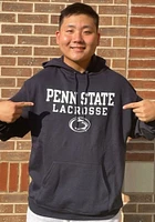 Champion Penn State Nittany Lions Mens Navy Blue Lacrosse Long Sleeve Hoodie
