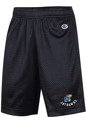 Champion Kansas Jayhawks Youth Black Primary Logo Shorts
