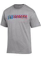 Champion Kansas Jayhawks Grey Jersey Short Sleeve T Shirt