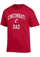 Champion Cincinnati Bearcats Red ARCH LOGO DAD Short Sleeve T Shirt