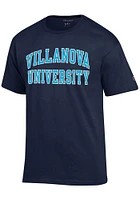 Champion Villanova Wildcats Navy Blue Arch Name Series Short Sleeve T Shirt