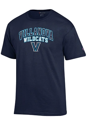 Champion Villanova Wildcats Navy Blue Arch Mascot Edition Short Sleeve T Shirt