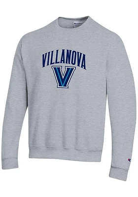 Champion Villanova Wildcats Mens Arch Mascot Long Sleeve Crew Sweatshirt