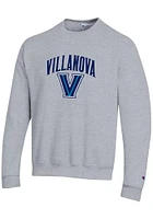 Champion Villanova Wildcats Mens Arch Mascot Long Sleeve Crew Sweatshirt