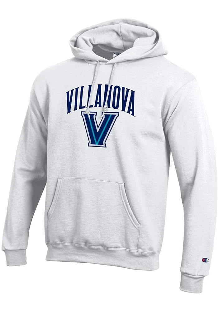 Champion Villanova Wildcats Mens Arch Mascot Long Sleeve Hoodie