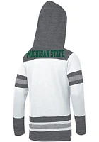 Champion Michigan State Spartans Mens White Hockey Long Sleeve Hoodie