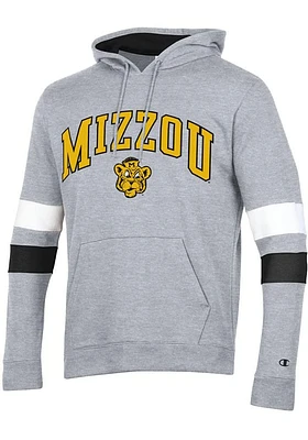 Champion Missouri Tigers Mens Grey Blocked Sleeve Long Hoodie