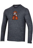 Champion Oklahoma State Cowboys Black Tri-Blend Long Sleeve Fashion T Shirt