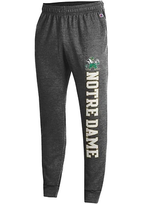Champion Notre Dame Fighting Irish Mens Grey Vertical Sweatpants