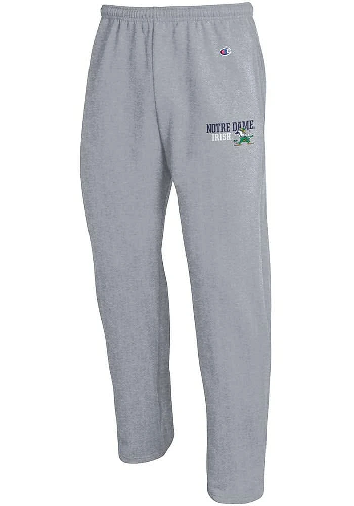 Champion Notre Dame Fighting Irish Mens Grey Stacked Sweatpants