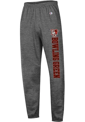 Champion Bowling Green Falcons Mens Charcoal Banded Bottom Sweatpants