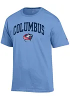 Champion Columbus Blue Jackets Light Arch Name Mascot Short Sleeve T Shirt