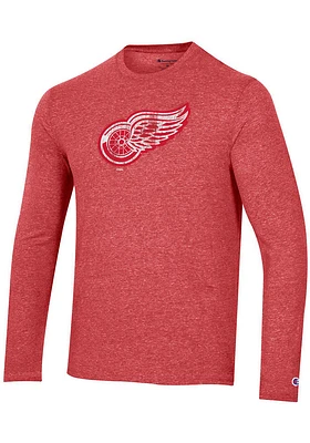 Champion Detroit Red Wings Primary Logo Long Sleeve Fashion T Shirt
