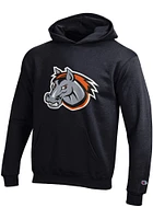 Champion Kansas City Mavericks Youth Black Primary Logo Long Sleeve Hoodie