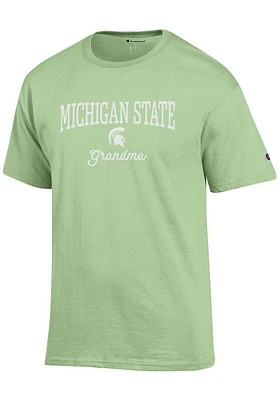 Champion Michigan State Spartans Womens Green Grandma Short Sleeve T-Shirt