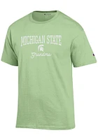Champion Michigan State Spartans Womens Green Grandma Short Sleeve T-Shirt