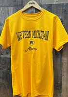 Champion Western Michigan Broncos Womens Gold Mom Short Sleeve T-Shirt