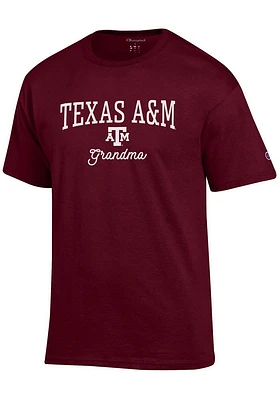 Champion Texas A&M Aggies Womens Maroon Grandma Short Sleeve T-Shirt