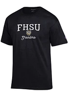 Champion Fort Hays State Tigers Womens Black Grandma Short Sleeve T-Shirt