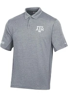 Champion Texas A&M Aggies Mens Charcoal Stadium Two Tone Short Sleeve Polo