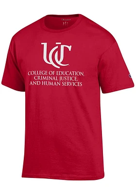 Champion Cincinnati Bearcats Red College of Human Services Short Sleeve T Shirt