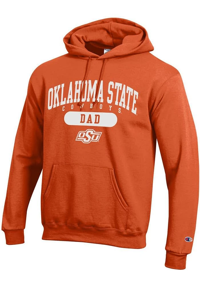 Champion Oklahoma State Cowboys Mens Orange Pill Dad Long Sleeve Hoodie