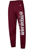 Champion Texas A&M Aggies Mens Maroon Closed Bottom Sweatpants