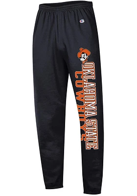 Champion Oklahoma State Cowboys Mens Black Closed Bottom Sweatpants
