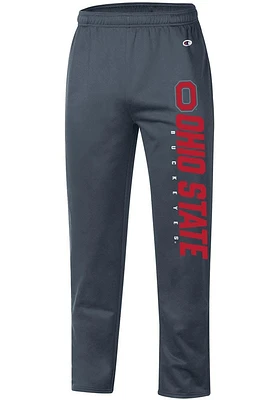 Champion Ohio State Buckeyes Mens Charcoal Stadium Fleece Pants