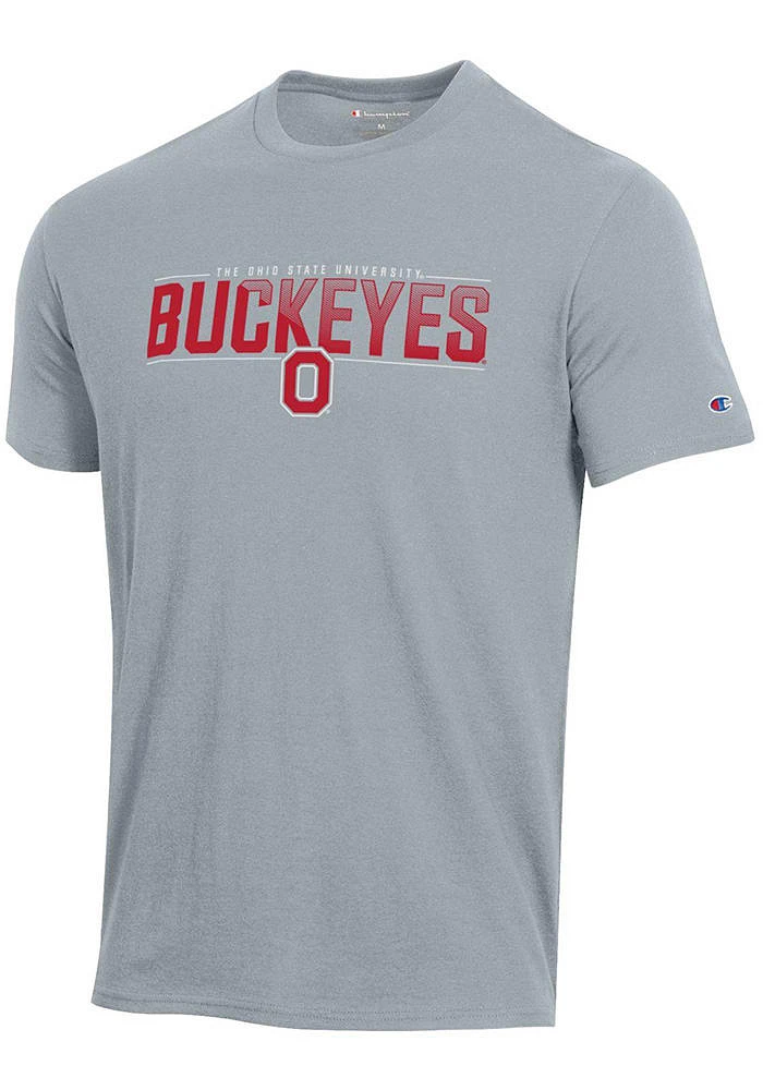 Champion Ohio State Buckeyes Grey Stadium Style Short Sleeve T Shirt