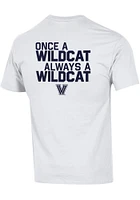 Champion Villanova Wildcats White 2022 BASKETBALL WHITEOUT Short Sleeve T Shirt