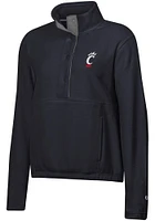 Champion Cincinnati Bearcats Womens Black Explorer Qtr Zip