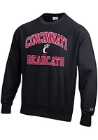 Champion Cincinnati Bearcats Mens Number One Graphic Long Sleeve Crew Sweatshirt