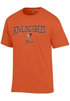 Champion Bowling Green Falcons Womens Orange Mom Short Sleeve T-Shirt