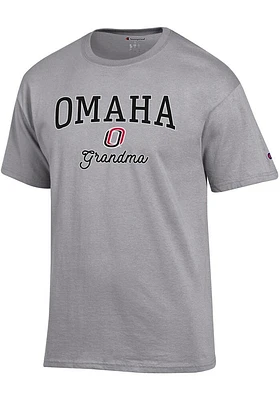 Champion UNO Mavericks Womens Grey Grandma Short Sleeve T-Shirt