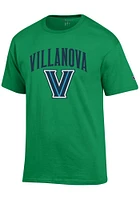 Champion Villanova Wildcats Green Arch Logo St. Patricks Day Short Sleeve T Shirt