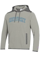 Champion Kentucky Wildcats Mens Grey Explorer Fleece Long Sleeve Hoodie