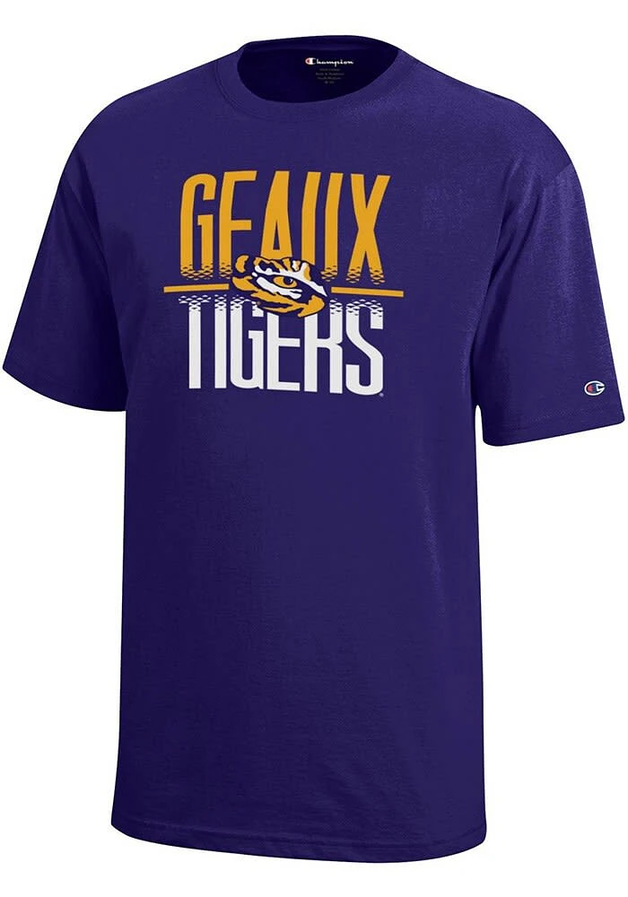 Champion LSU Tigers Youth Purple Geaux Short Sleeve T-Shirt