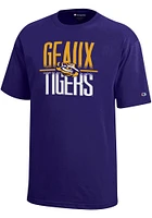 Champion LSU Tigers Youth Purple Geaux Short Sleeve T-Shirt