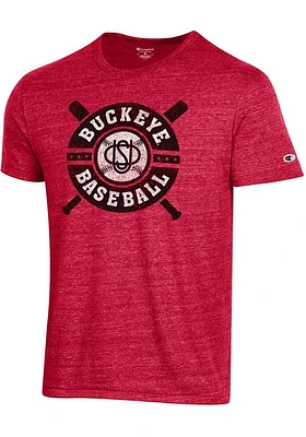 Champion Ohio State Buckeyes Red Heritage Short Sleeve Fashion T Shirt