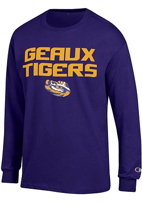Champion LSU Tigers Stacked Slogan Long Sleeve T Shirt
