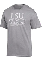 Champion LSU Tigers Grey School of Medicine Short Sleeve T Shirt