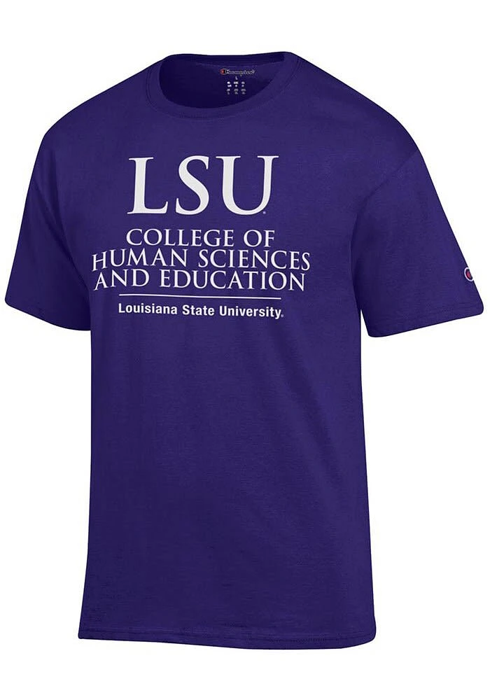 Champion LSU Tigers College of Human Sciences and Education Short Sleeve T Shirt
