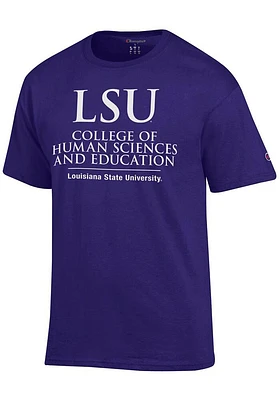 Champion LSU Tigers College of Human Sciences and Education Short Sleeve T Shirt