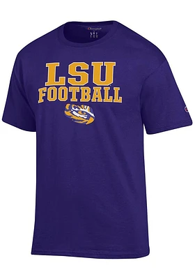 Champion LSU Tigers Stacked Football Short Sleeve T Shirt