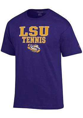 Champion LSU Tigers Stacked Tennis Short Sleeve T Shirt