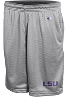 Champion LSU Tigers Mens Grey Mesh Shorts