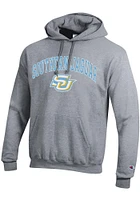Champion Southern University Jaguars Mens Grey Arch Mascot Long Sleeve Hoodie