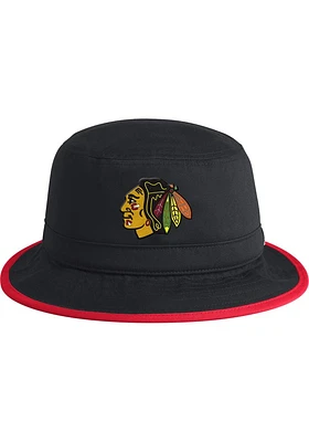 Adidas Chicago Blackhawks Red Logo Mens Bucket Hat