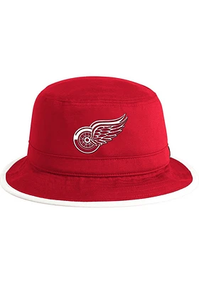 Adidas Detroit Red Wings Logo Mens Bucket Hat